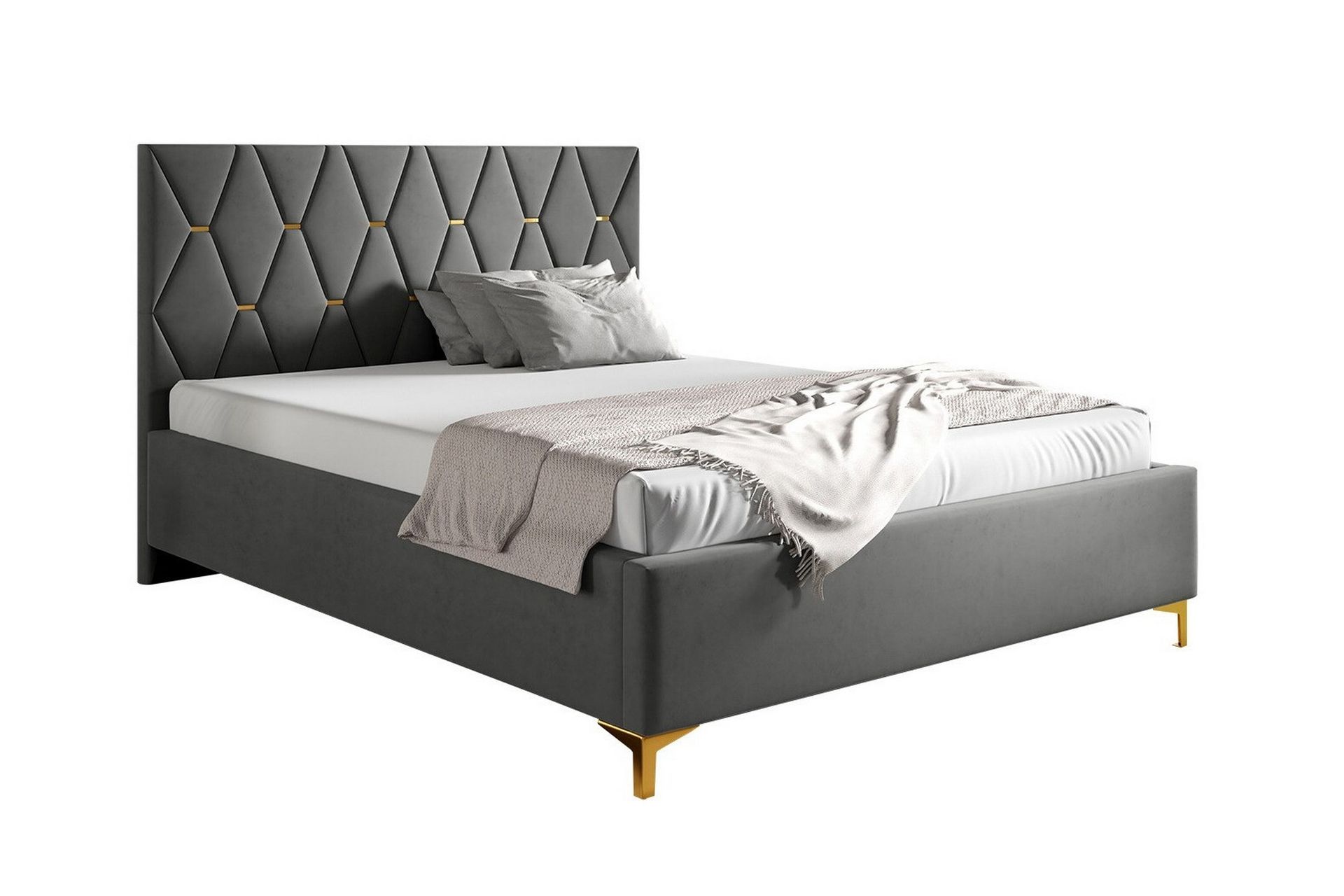 Boisdale Sengeramme 180x200 cm - Mørkegrå - M�øbler - Senger - Sengeramme & sengestamme