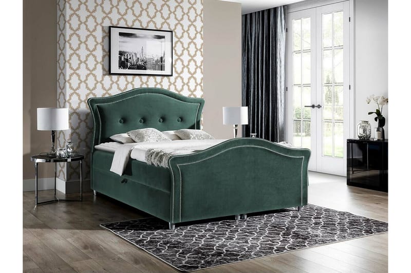 Boisdale Sengeramme 180x200 cm - Mørkegrønn - Møbler - Senger - Sengeramme & sengestamme