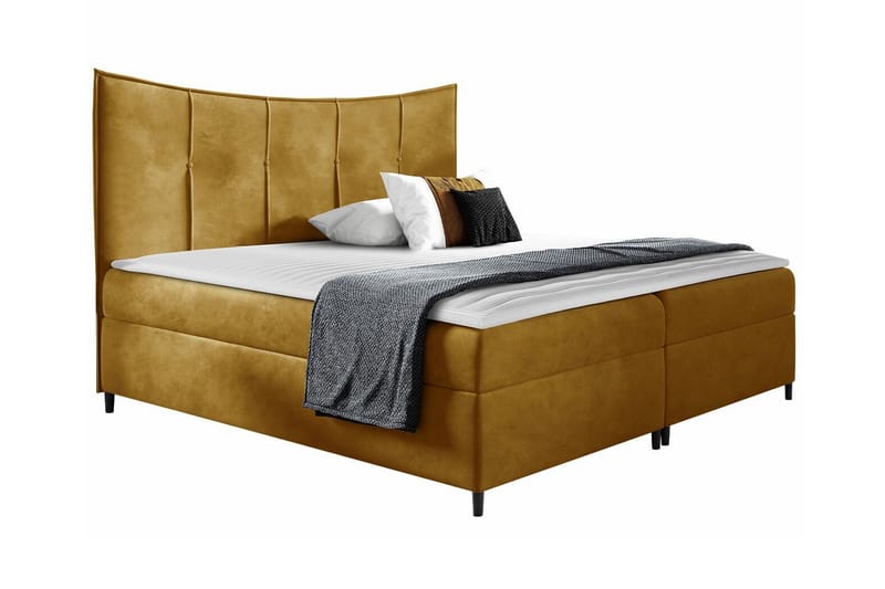 Boisdale Sengeramme 180x200 cm - Mørkegul - Møbler - Senger - Sengeramme & sengestamme