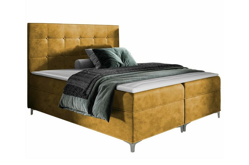 Boisdale Sengeramme 180x200 cm - Mørkegul - Møbler - Senger - Sengeramme & sengestamme