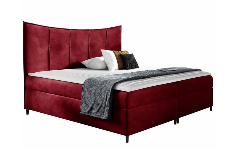 Boisdale Sengeramme 180x200 cm - Mørkerød - Møbler - Senger - Sengeramme & sengestamme