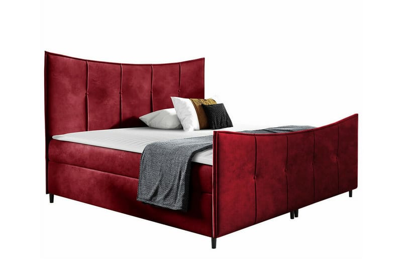 Boisdale Sengeramme 180x200 cm - Mørkerød - Møbler - Senger - Sengeramme & sengestamme