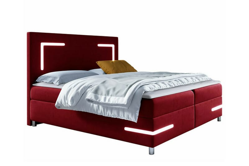 Boisdale Sengeramme 180x200 cm - Mørkerød - Møbler - Senger - Sengeramme & sengestamme