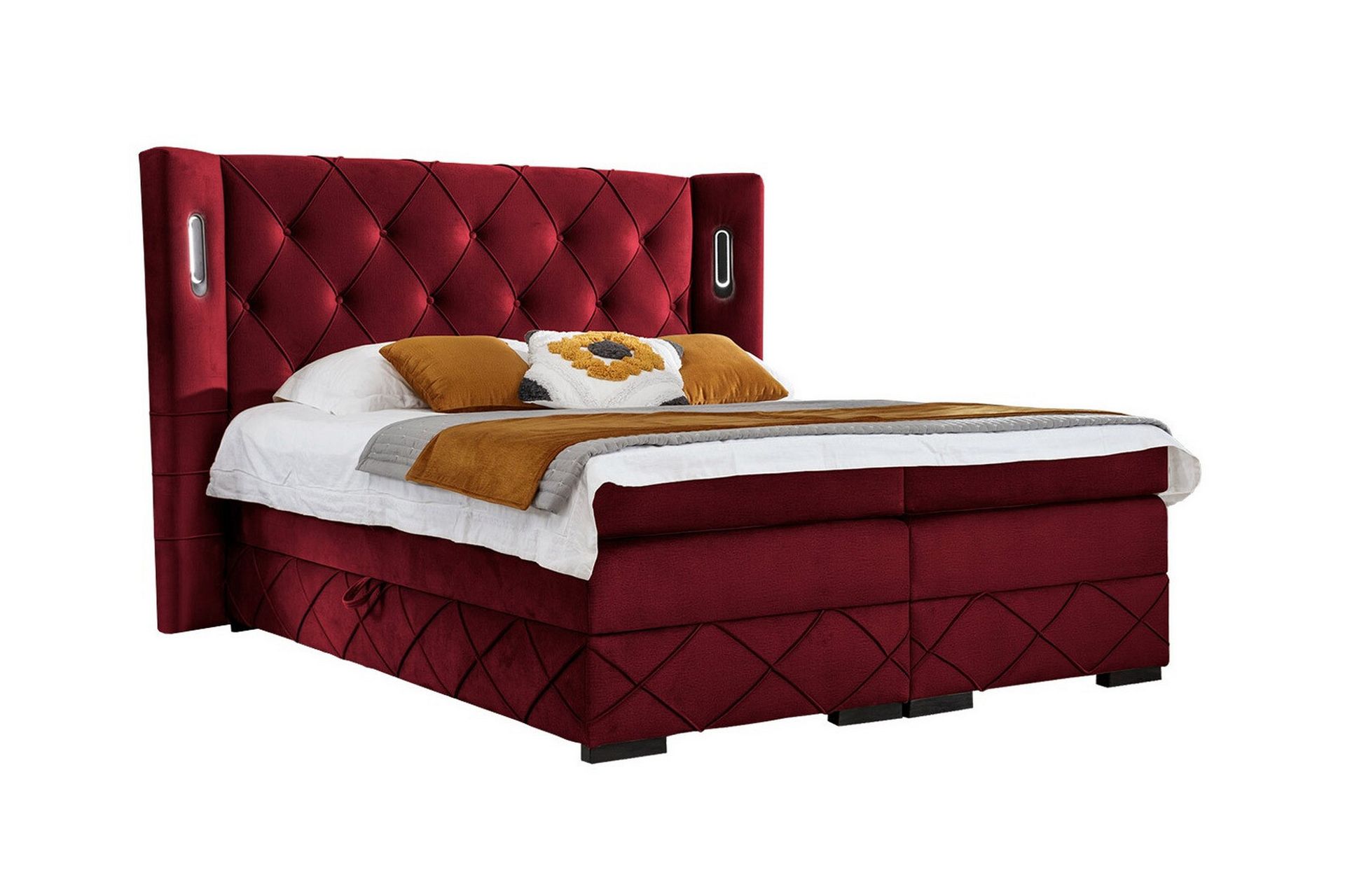 Boisdale Sengeramme 180x200 cm - Rød - Møbler - Senger - Sengeramme & sengestamme