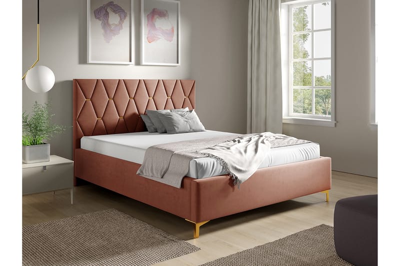 Boisdale Sengeramme 180x200 cm - Rosa - Sengeramme & sengestamme