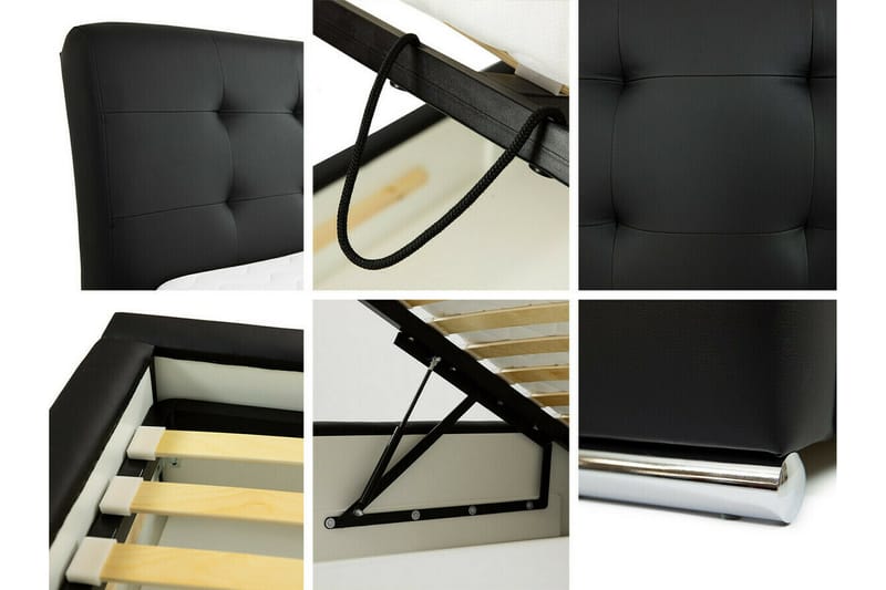 Boisdale Sengeramme 180x200 cm - Svart - Møbler - Senger - Sengeramme & sengestamme