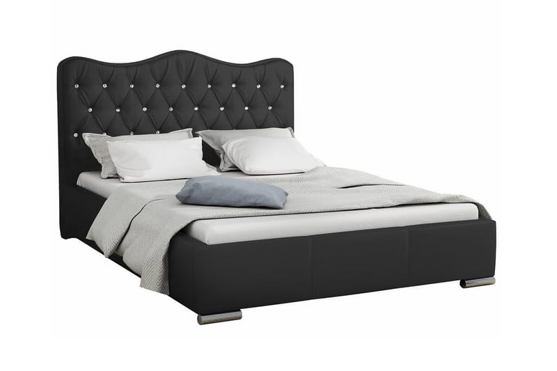 Boisdale Sengeramme 180x200 cm - Svart - Møbler - Senger - Sengeramme & sengestamme