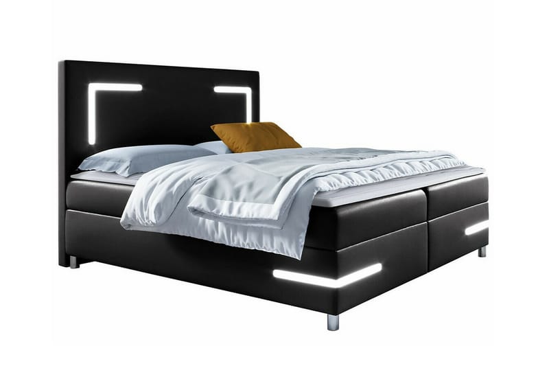 Boisdale Sengeramme 180x200 cm - Svart - Møbler - Senger - Sengeramme & sengestamme