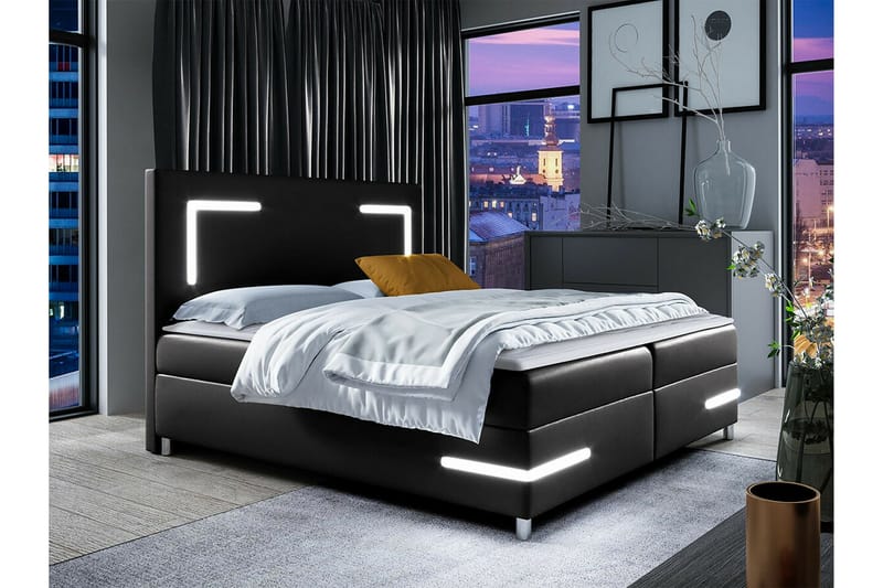 Boisdale Sengeramme 180x200 cm - Svart - Møbler - Senger - Sengeramme & sengestamme