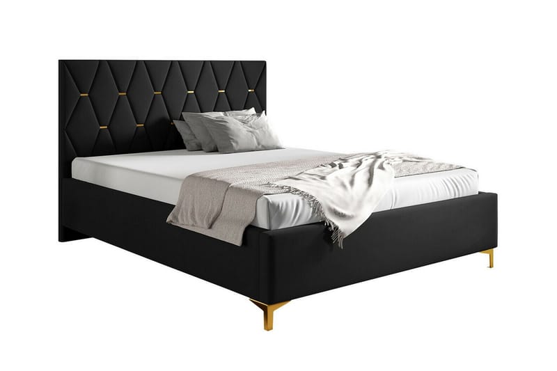 Boisdale Sengeramme 180x200 cm - Svart - Møbler - Senger - Sengeramme & sengestamme