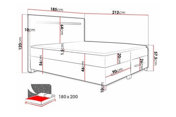 Boisdale Sengeramme 180x200 cm - Møbler - Senger - Sengeramme & sengestamme