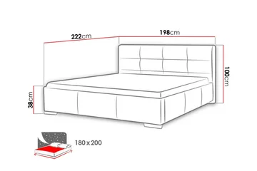 Boisdale Sengeramme 180x200 cm - Møbler - Senger - Sengeramme & sengestamme