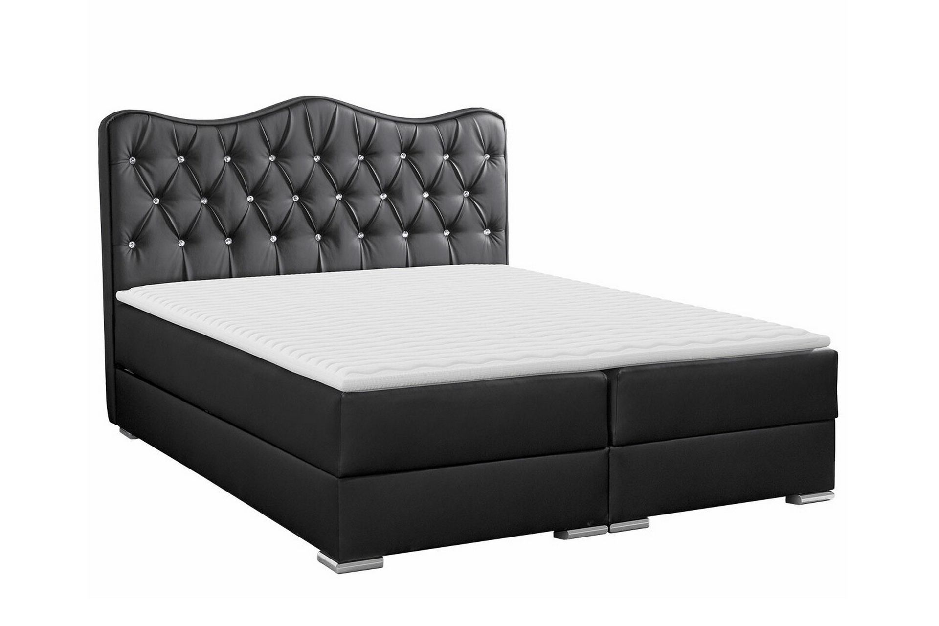 Boisdale Sengeramme 200x200 cm - Svart - Møbler - Senger - Sengeramme & sengestamme