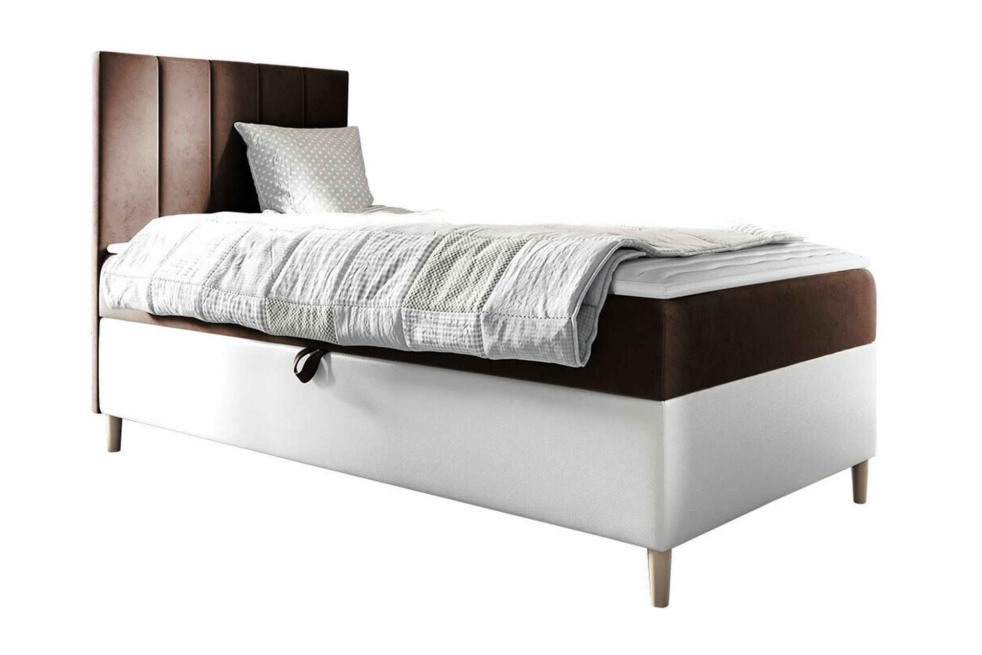 Boisdale Sengeramme 80x200 cm - Brun/Hvit - Møbler - Senger - Sengeramme & sengestamme