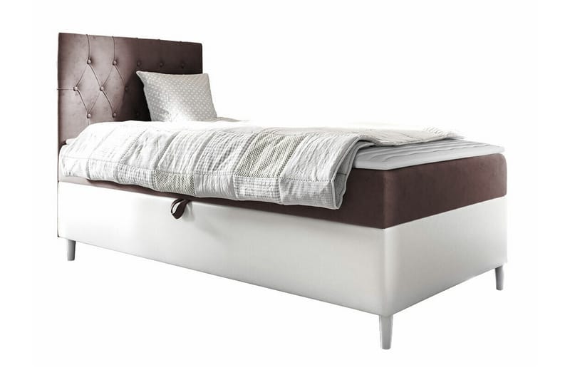 Boisdale Sengeramme 80x200 cm - Brun/Hvit - Møbler - Senger - Sengeramme & sengestamme