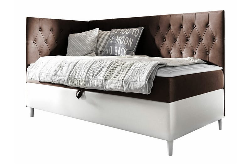 Boisdale Sengeramme 80x200 cm - Brun/Hvit - Møbler - Senger - Sengeramme & sengestamme