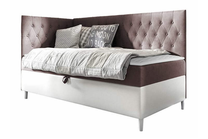 Boisdale Sengeramme 80x200 cm - Brun/Hvit - Møbler - Senger - Sengeramme & sengestamme