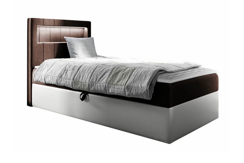 Boisdale Sengeramme 80x200 cm - Brun/Hvit - Møbler - Senger - Sengeramme & sengestamme