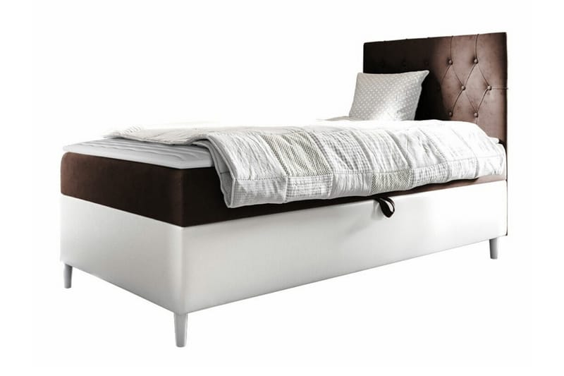 Boisdale Sengeramme 80x200 cm - Brun/Hvit - Møbler - Senger - Sengeramme & sengestamme