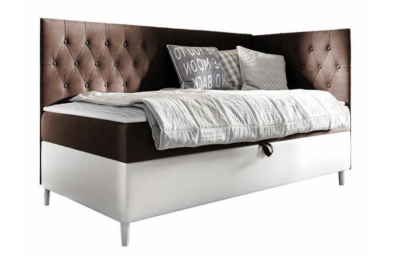 Boisdale Sengeramme 80x200 cm - Brun/Hvit - Møbler - Senger - Sengeramme & sengestamme