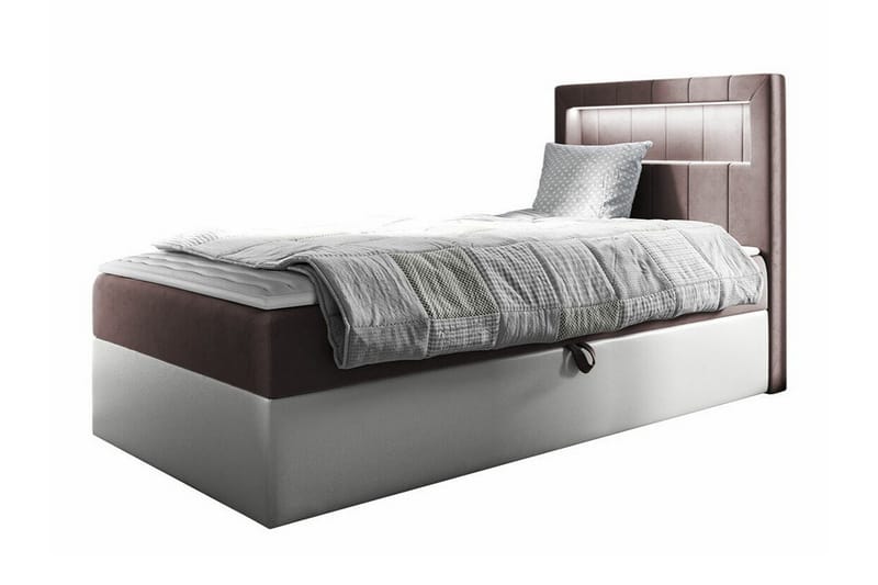 Boisdale Sengeramme 80x200 cm - Brun/Hvit - Møbler - Senger - Sengeramme & sengestamme
