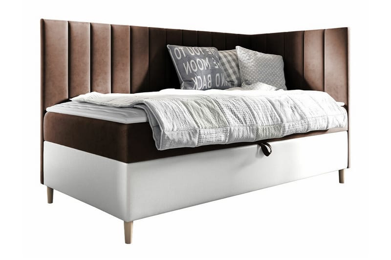 Boisdale Sengeramme 80x200 cm - Brun/Hvit - Møbler - Senger - Sengeramme & sengestamme