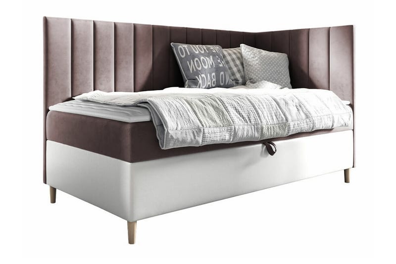 Boisdale Sengeramme 80x200 cm - Brun/Hvit - Møbler - Senger - Sengeramme & sengestamme
