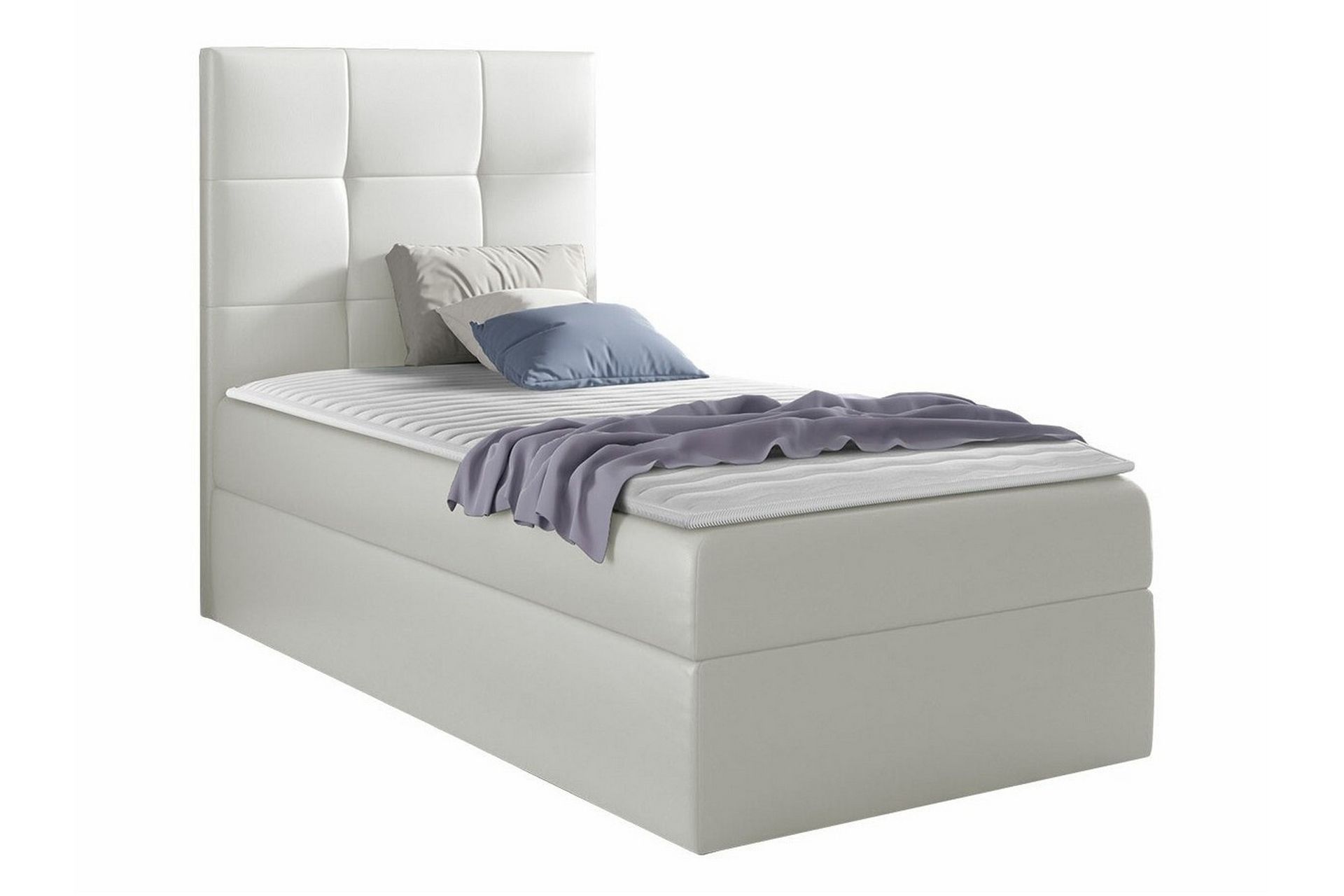 Boisdale Sengeramme 80x200 cm - Hvit - Møbler - Senger - Sengeramme & sengestamme