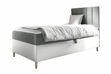 Boisdale Sengeramme 80x200 cm - Hvit/Grå - Møbler - Senger - Sengeramme & sengestamme