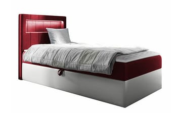 Boisdale Sengeramme 80x200 cm - Rød/Hvit - Møbler - Senger - Sengeramme & sengestamme