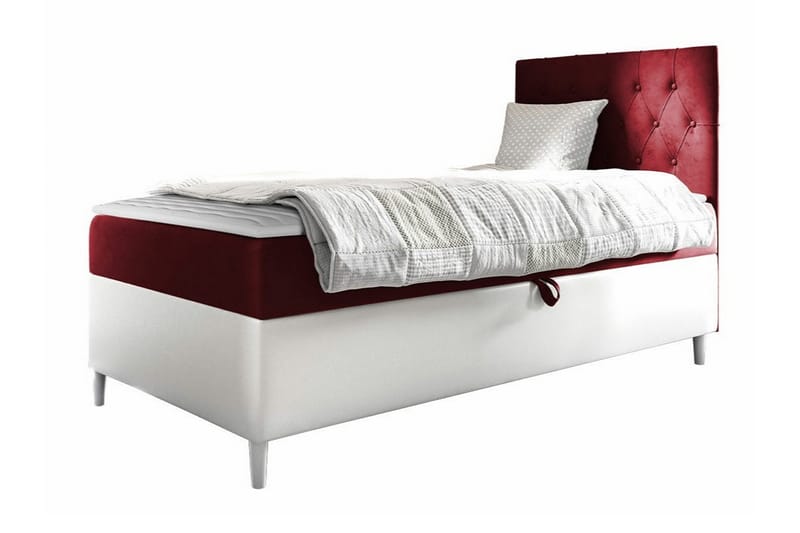 Boisdale Sengeramme 80x200 cm - Rød/Hvit - Møbler - Senger - Sengeramme & sengestamme