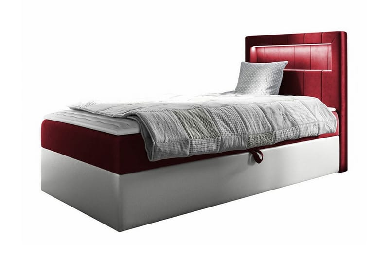 Boisdale Sengeramme 80x200 cm - Rød/Hvit - Møbler - Senger - Sengeramme & sengestamme