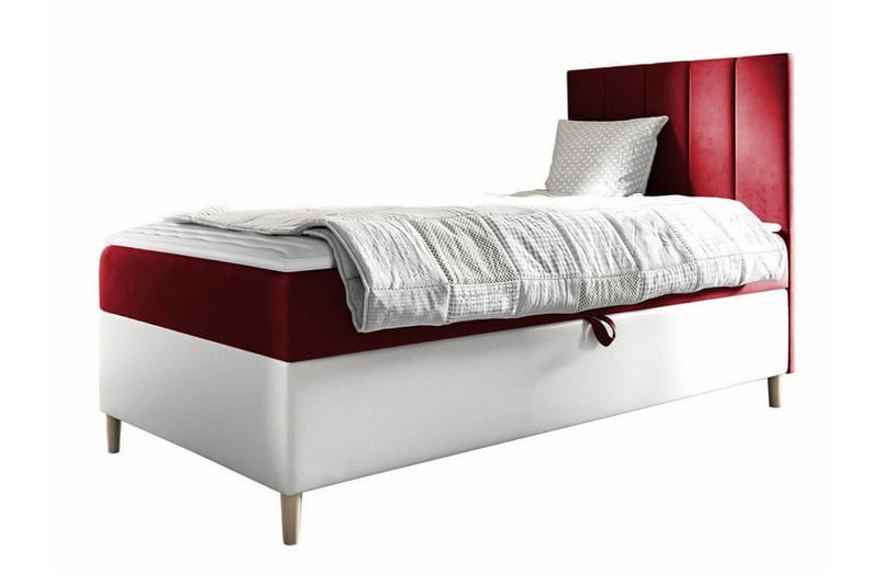 Boisdale Sengeramme 80x200 cm - Rød/Hvit - Møbler - Senger - Sengeramme & sengestamme