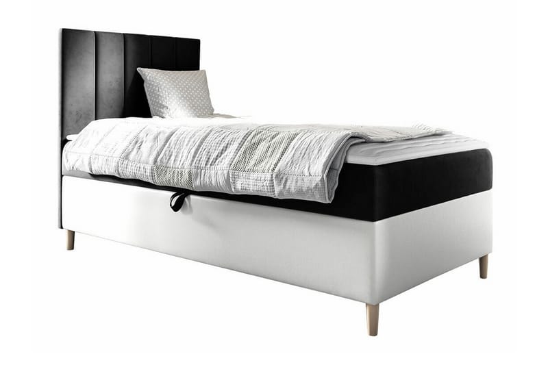 Boisdale Sengeramme 80x200 cm - SvartHvit - Møbler - Senger - Sengeramme & sengestamme