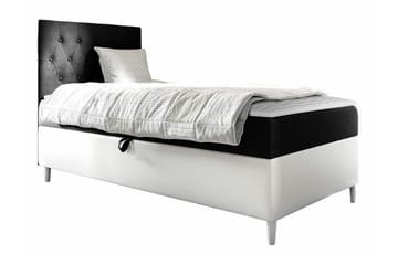 Boisdale Sengeramme 80x200 cm - SvartHvit - Møbler - Senger - Sengeramme & sengestamme