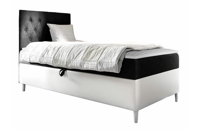 Boisdale Sengeramme 80x200 cm - SvartHvit - Møbler - Senger - Sengeramme & sengestamme