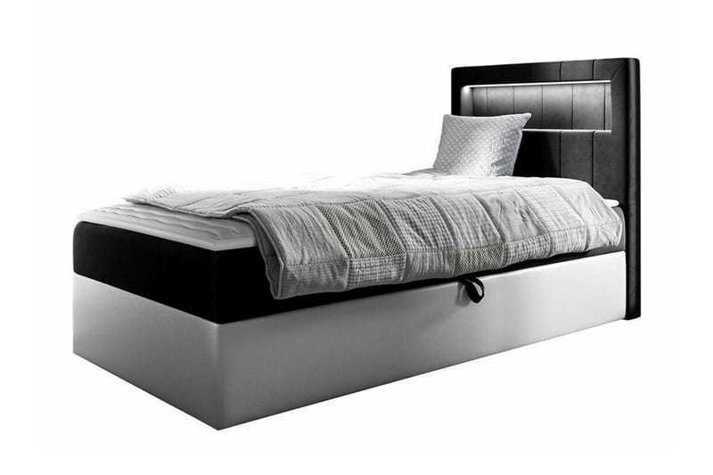 Boisdale Sengeramme 80x200 cm - SvartHvit - Møbler - Senger - Sengeramme & sengestamme