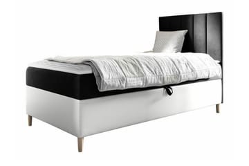 Boisdale Sengeramme 80x200 cm - Svart/Hvit - Møbler - Senger - Sengeramme & sengestamme
