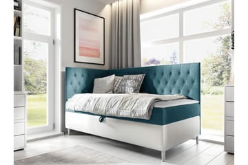 Boisdale Sengeramme 80x200 cm - Turkis/Hvit - Møbler - Senger - Sengeramme & sengestamme