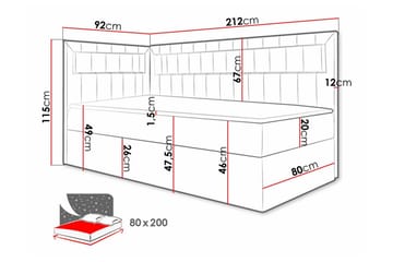 Boisdale Sengeramme 80x200 cm - Møbler - Senger - Sengeramme & sengestamme