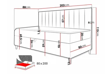 Boisdale Sengeramme 80x200 cm - Møbler - Senger - Sengeramme & sengestamme