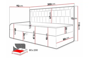 Boisdale Sengeramme 80x200 cm - Møbler - Senger - Sengeramme & sengestamme
