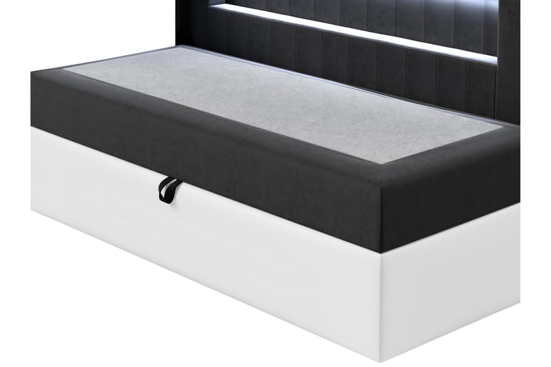 Boisdale Sengeramme 90x200 cm - Grønn/Hvit - Møbler - Senger - Sengeramme & sengestamme