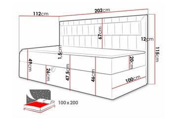 Boisdale Sengeramme 90x200 cm - Møbler - Senger - Sengeramme & sengestamme