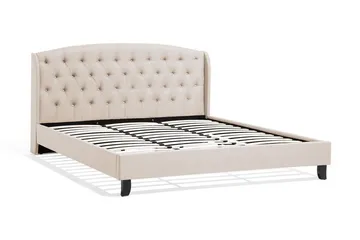 Bordeau Dobbeltseng 180 | 200 cm - Beige - Møbler - Senger - Sengeramme & sengestamme
