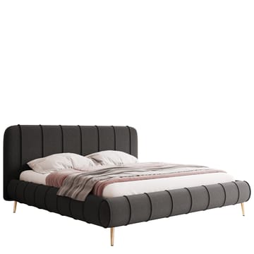 Calrosin Sengeramme med Ben 160x200 cm med Oppbevaring - Grå - Møbler - Senger - Sengeramme & sengestamme