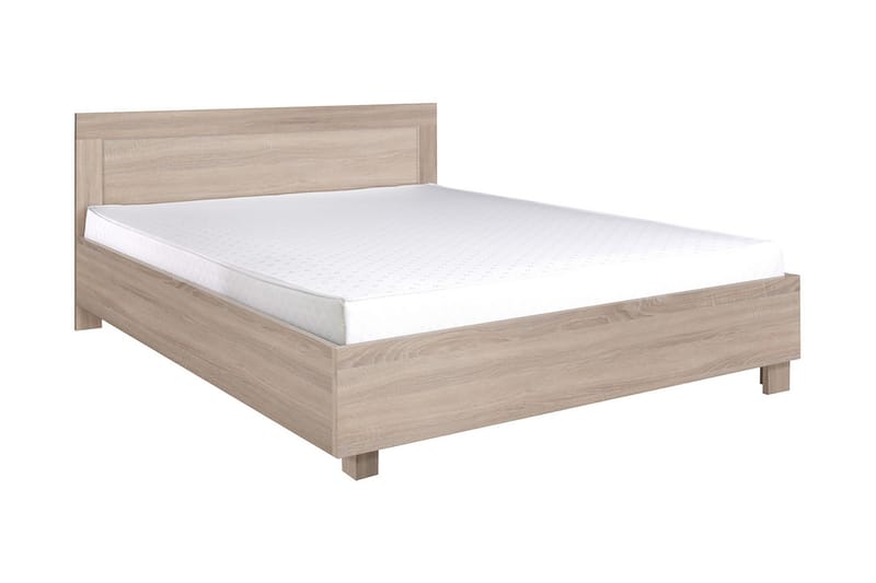 Cezar Sengeramme 206x146x83 cm - Beige / Hvit - Møbler - Senger - Sengeramme & sengestamme