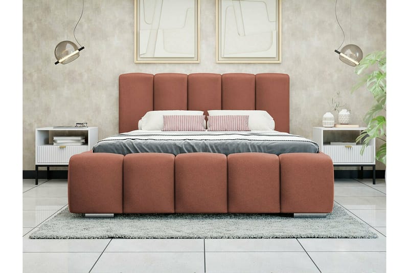 Cleaton Sengeramme 140x200 cm - Rosa - Møbler - Senger - Sengeramme & sengestamme