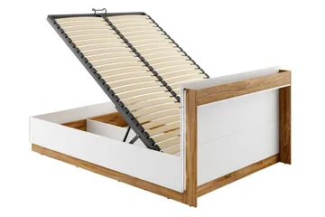 Dentro Seng 218x147x88 cm - Beige / Hvit - Møbler - Senger - Sengeramme & sengestamme