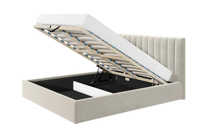 Derry Sengeramme 140x200 cm - Cream - Møbler - Senger - Sengeramme & sengestamme